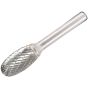 Solid Carbide Rotary Bright Burr Oval 8mm x 6mm by Dormer - P8098.0X6.0