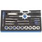 Tap and Die Set 22 Piece for Thread Cutting and Cleaning - Draper Expert