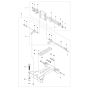 Base Plate Assembly for Husqvarna DS 900 Drill Stand