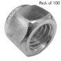 UNC Nylon Insert Locking Nuts, Zinc Plated, Size: 1/2". Pack of 100