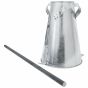 Slump Cone and Rod Set for Testing Concrete Consistency