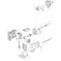 Makita DUR362L Housing Assembly