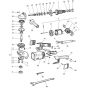 Main Assembly for DeWalt DW492 Type 1 Angle Grinders
