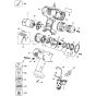 Main Assembly for DeWalt DW910K Type 1 Cordless Drill