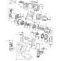 Main Assembly for DeWalt DW912K2 Type 10 Cordless Drill
