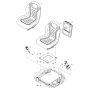 Vinyl Black Seat for BobCat E19