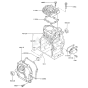 Cylinder/Crankcase Kawasaki FA076D