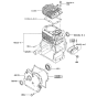 Cylinder/Crankcase Kawasaki FA210R