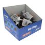 Plastic Tap Hose Connector 1/2 & 3/4in (Box 30)