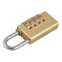 Brass Combination Padlock 28mm by Faithfull - NL11