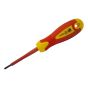VDE Screwdriver Soft-Grip Parallel Slotted Tip 4.0 x 100mm by Faithfull
