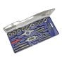 Metric Tap & Die Set of 21 Carbon Steel by Faithfull