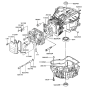 Cylinder & Crankcase Kawasaki FC420V
