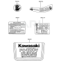 Kawasaki FC420V Engine Label
