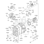 Cylinder/Crankcase Kawasaki FD501D