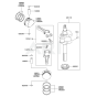 Piston/Crankshaft for FD590V