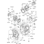 Cylinder/Crankshaft Kawasaki FD711D