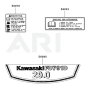Kawasaki FD791D Engine Label