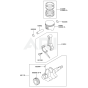 Piston & Crankshaft for FE120G