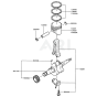 Piston/Crankshaft for FG200R