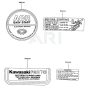 Kawasaki FG270G Engine Label
