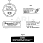 Kawasaki FG300D Engine Label