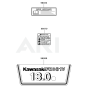 Kawasaki FH381V Engine Label