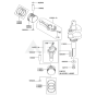 Piston/Crankshaft for FH500V