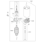 Starter for Kawasaki FH580V
