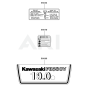 Kawasaki FH580V Engine Label