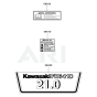 Kawasaki FH641D Engine Label