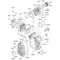 Cylinder & Crankcase Kawasaki FH721D