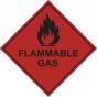 Flammable Gas Warning Label