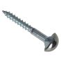 Mirror Screw Chrome Domed Top Slotted ZP 1.1/2in x 8 Forge Pack 8 by Forgefix - FPMS1128