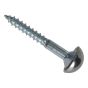 Mirror Screw Chrome Domed Top Slotted ZP 1.1/4in x 8 Forge Pack 8 by Forgefix - FPMS1148