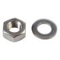 Hexagonal Nuts & Washers A2 Stainless Steel M10 Forge Pack 8 by Forgefix - FPNUT10SS