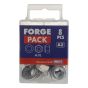 Hexagonal Nuts & Washers A2 Stainless Steel M10 Forge Pack 8 by Forgefix - FPNUT10SS