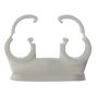 Pipe Clip Double Cliplock 15mm Box 50 by Forgefix - PCDC15