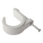 Pipe Clip with Masonry Nail 28mm Box 100 by Forgefix - PCMN28
