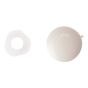 Domed Cover Cap White No. 6-8 Bag 25 by Forgefix - 25PDT0