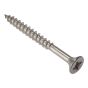 Multi-Purpose Pozi Screw CSK ST Stainless Steel 5.0 x 50mm Box 200 by Forgefix - POZI550SS