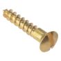 Brass Slotted Wood Screws