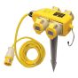 Power Block 4 Way Distribution Box 110 Volt 16 Amp by Faithfull - 85366990