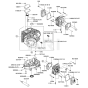 Cylinder/Crankcase Kawasaki FX600V
