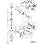Main Assembly for Hikoki Grinder