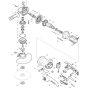 Makita GA7010C Main Assembly