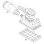 Bosch GSS 280 AVE Sander Assembly