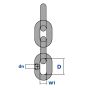 7mm Grade 80 Tested Load Binder/Lifting Chain - Supplied as 1 Metre Length