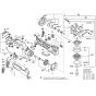 Main Assembly for Bosch GWS 18V-125 C Angle Grinders