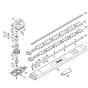 Gear Box & Cutting Bar Assembly